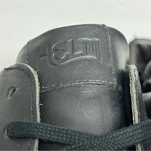 Helm The Xander Mens Size 11M Black Leather Sneakers Shoes Brazil WORN TWICE - Picture 5 of 8